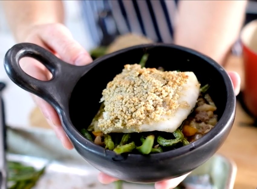 Sunflower Seed Crusted Cod